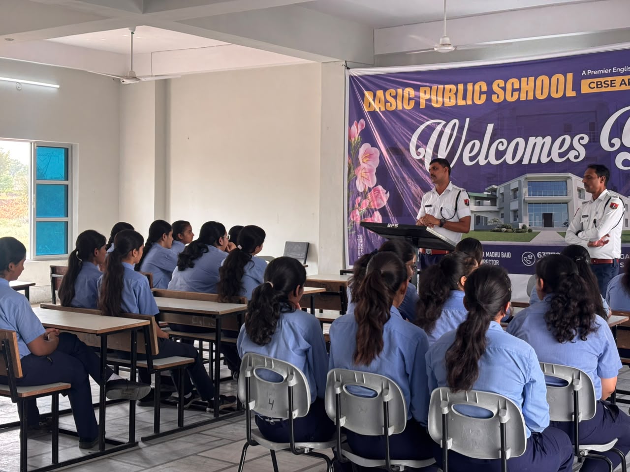 Road-safety awareness session for students